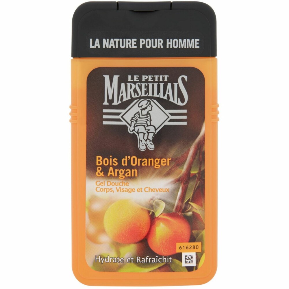 Le petit marseillais gel douche homme bois d'oranger & argan