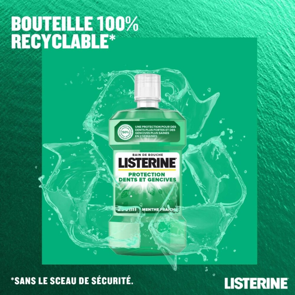 Listerine protection dents et gencives bain de bouche 250 ml