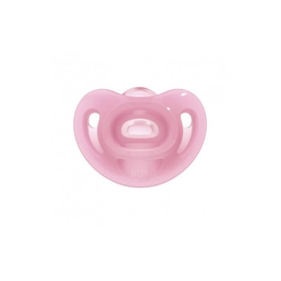 NUK Sucettes Signature 0-6 mois silicone rose lot de 4