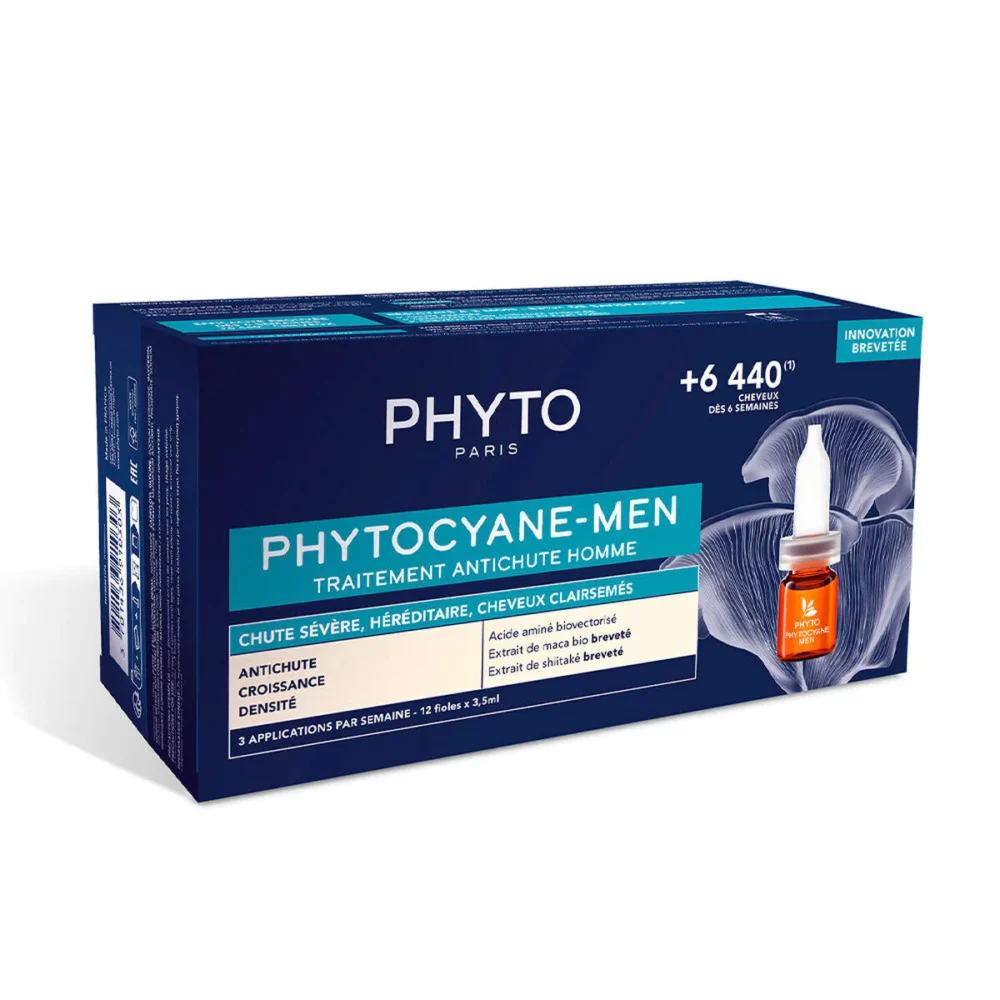 Phyto phytocyane men traitement anti chute homme 12 ampoules