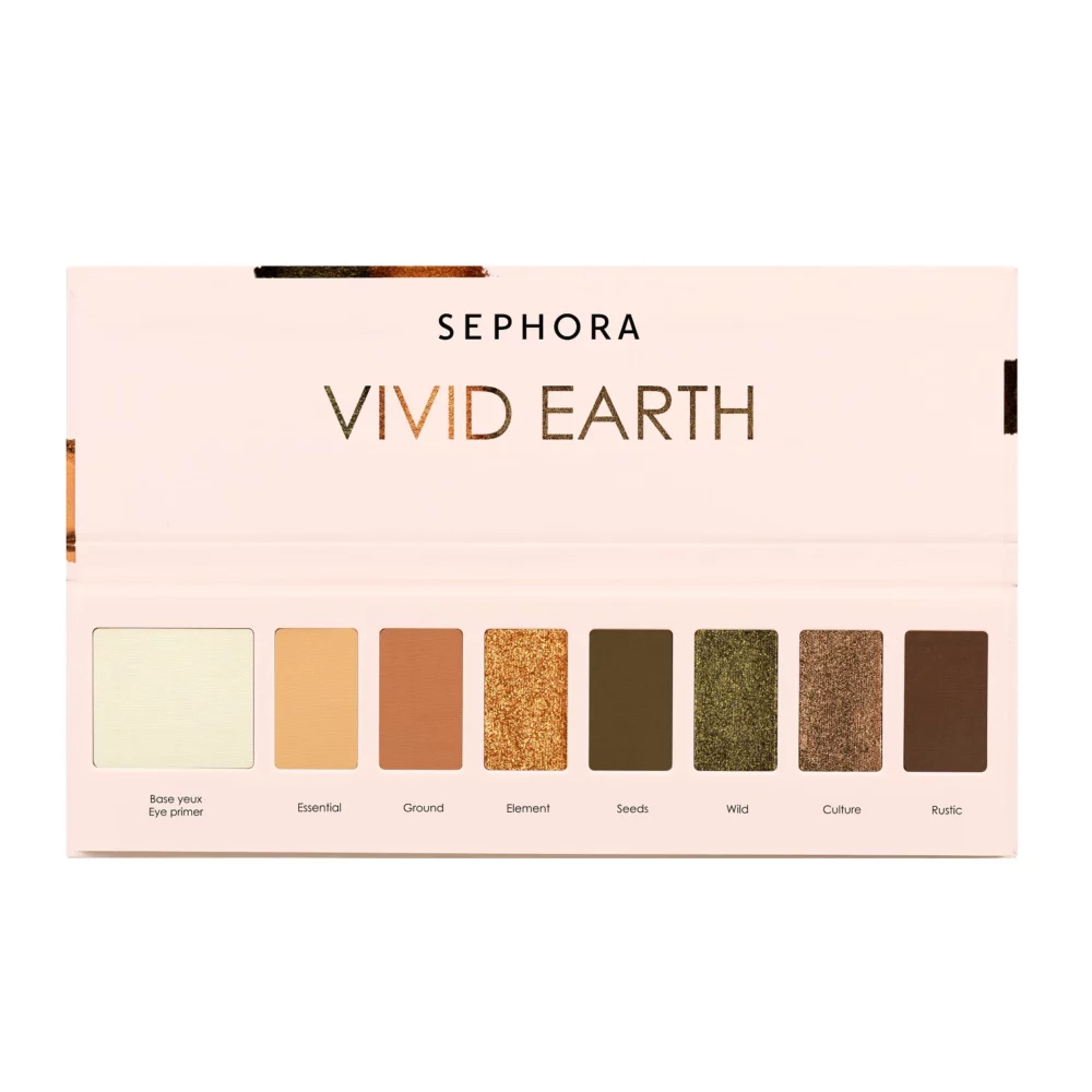 Sephora vivid earth palette de 7 fards a paupieres wild nature