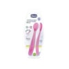 CHICCO Deux Cuillères souple bout silicone 6m+