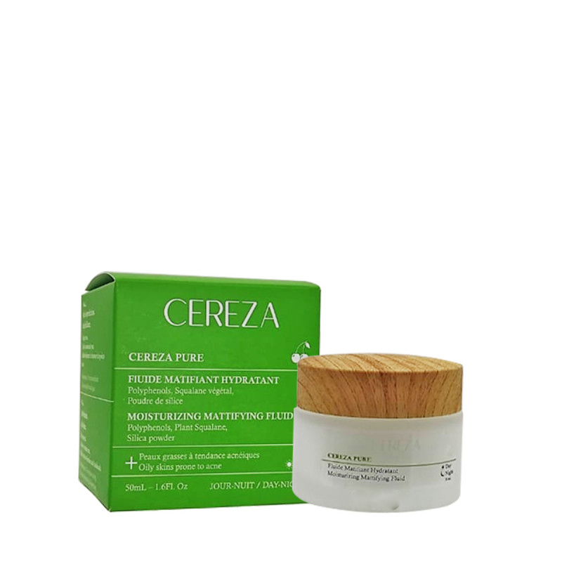 CEREZA Pure Creme de Nuit Fluide Matifiant & Hydratante 50ml