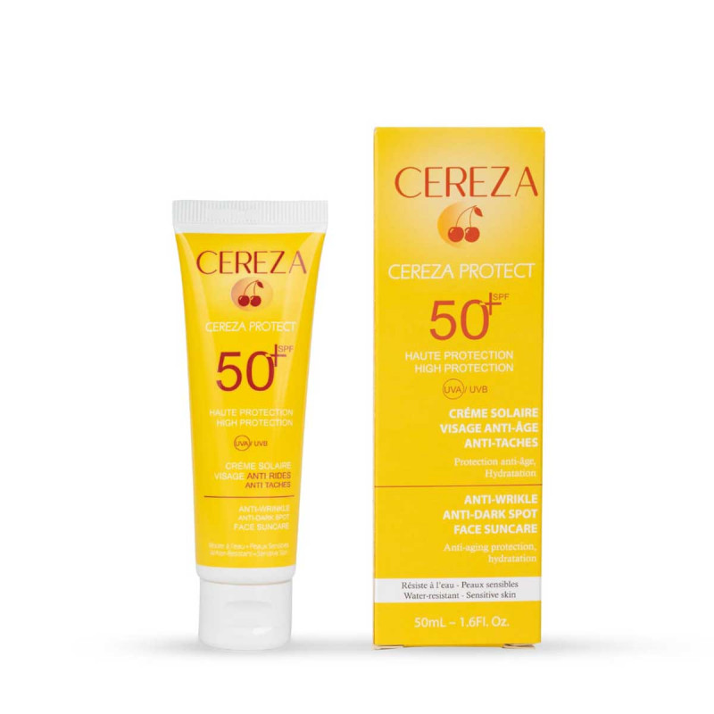 CEREZA Creme Solaire 3en1 Anti Age et Anti Tache 50ml