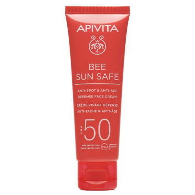 APIVITA Crème Visage anti-tache & anti-âge SPF50 50ml Bee Sun Safe