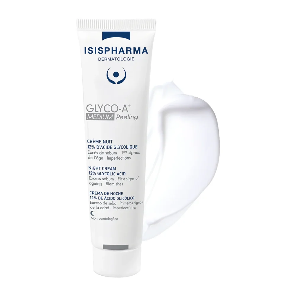 Isispharma glyco-a medium peeling 12% creme nuit 30ml