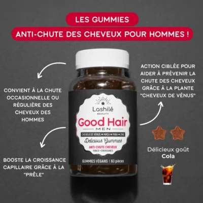 Lashile beauty good hair men anti chute cheveux 60