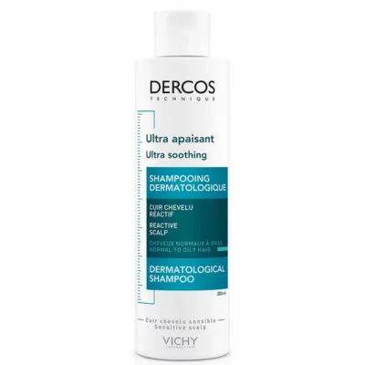 Vichy Dercos Shampoing Dermatologique Ultra Apaisant Cheveux Normaux à Gras 200ml