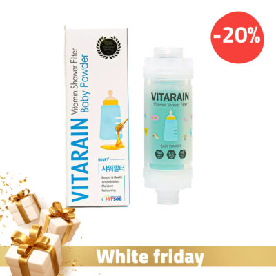VITARAIN Filtre de Douche à La Vitamine Baby powder