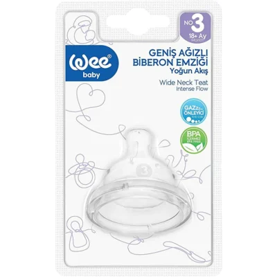 WEE BABY Tetine En Silicone Col Large 18M+ 854