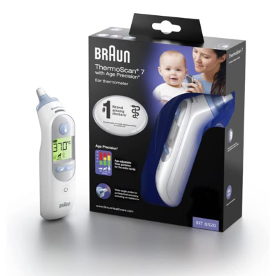 Braun Thermomètre Auriculaire ThermoScan 7 Âge Précision