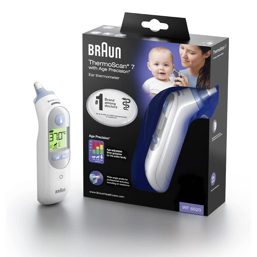 Braun thermomètre auriculaire thermoscan 7 âge précision