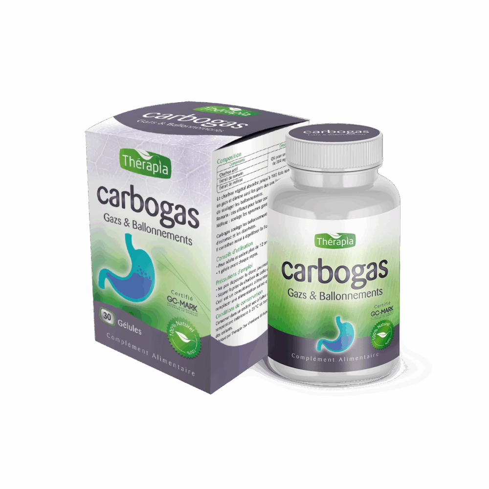 Therapia carbogas 30 gelules