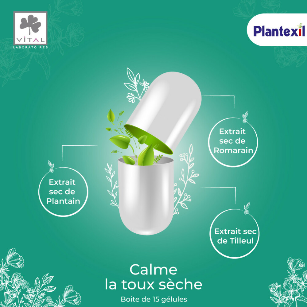 Plantexil gélule pour toux sèche - maparatunisie