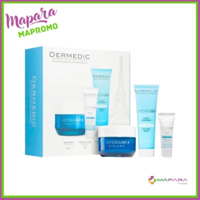 DERMEDIC Hydrain 3 Hialuro Creme De Nuit Hydratante Anti Age Coffret