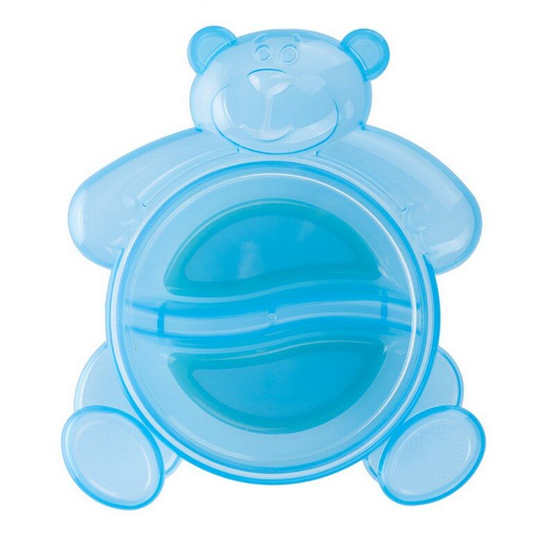CANPOL Bol Bebe Avec Couverts Bleu 2/422