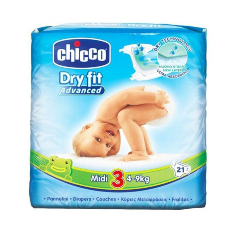 CHICCO DRY FIT COUCHE MEDIUM 4-9KG 21 PIECES
