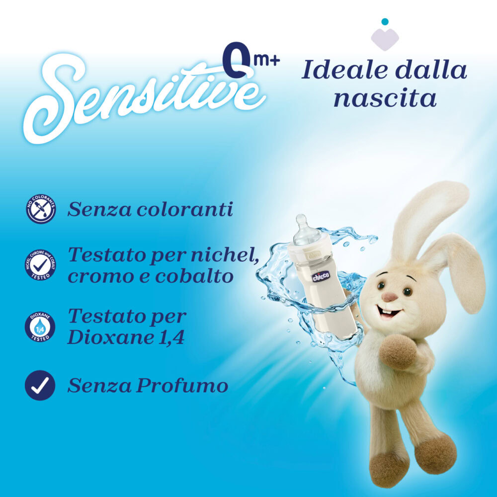 Chicco sensitive lessive biberons et vaisselle 300ml