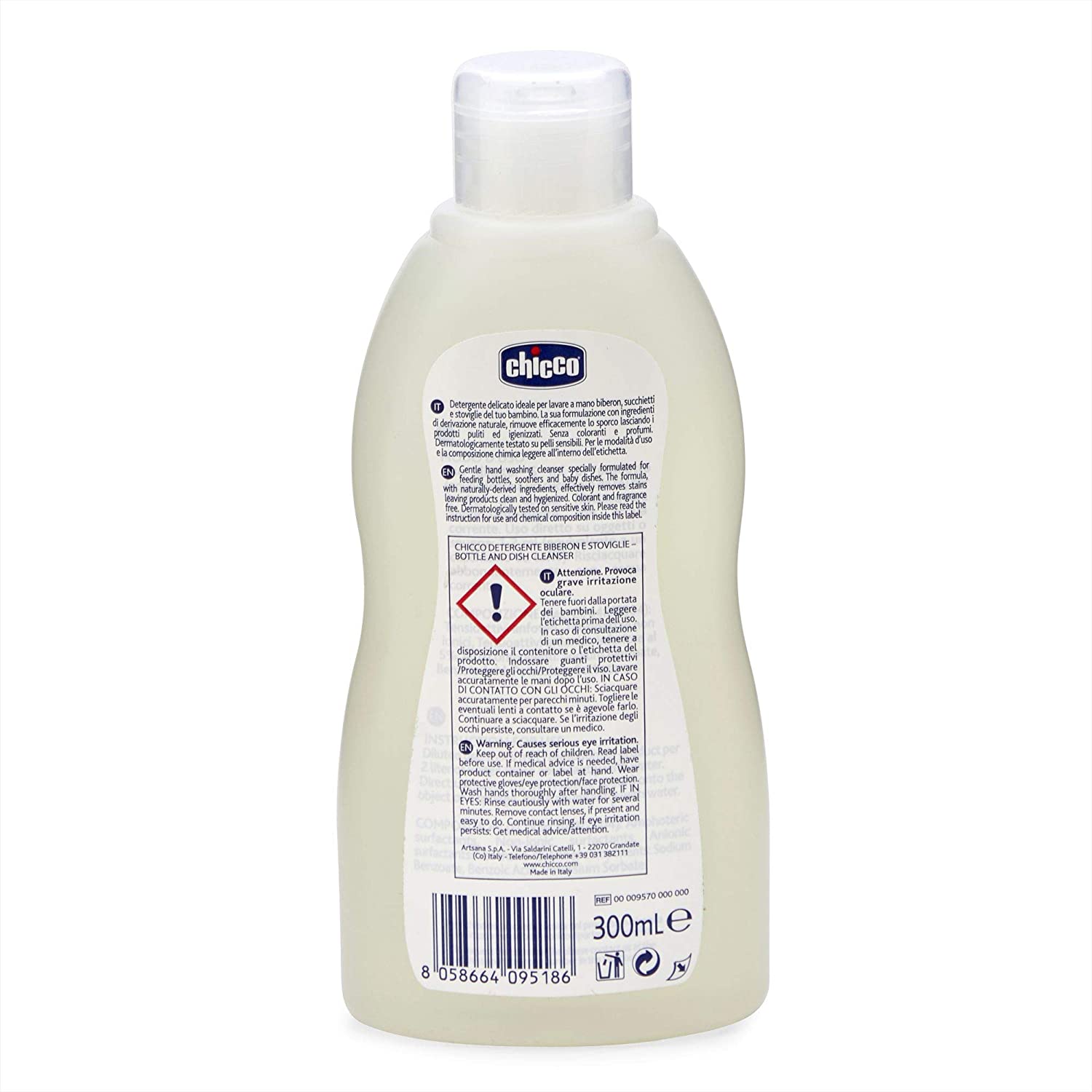 CHICCO Sensitive Lessive Biberons Et Vaisselle 300 ml - MaPara Tunisie