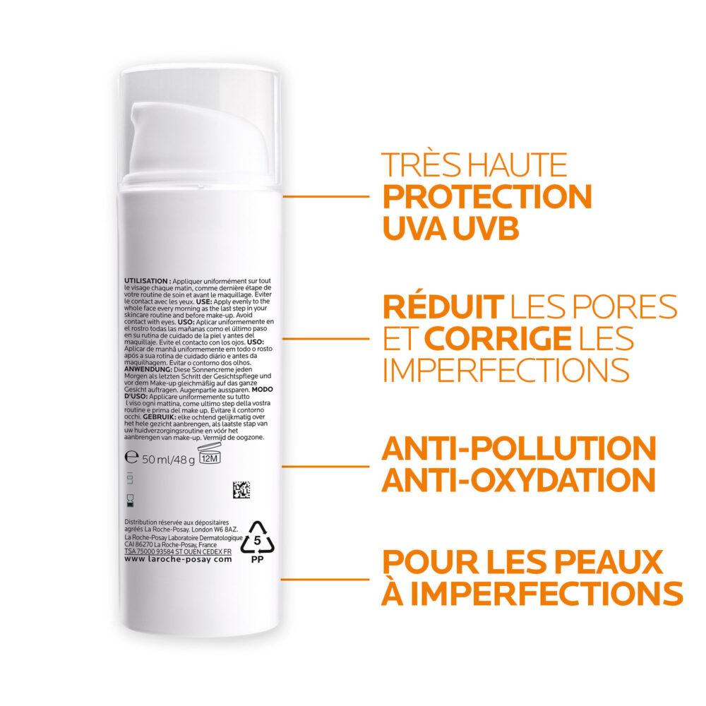 La roche posay anthelios oil correct photocorrection gel-crème quotidien spf50+ 50ml