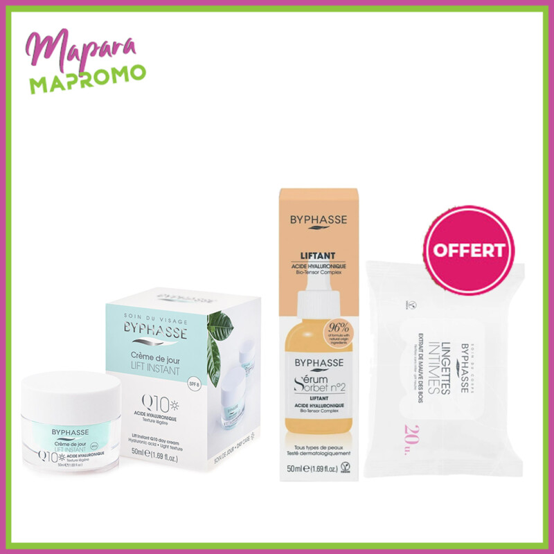 Pack byphasse liftant (lingettes intime 20 unites offert)