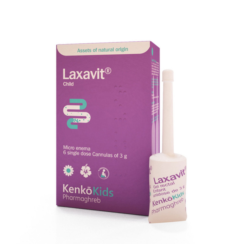 Kenko Laxavit Enfants 6 canules unidoses de 3g