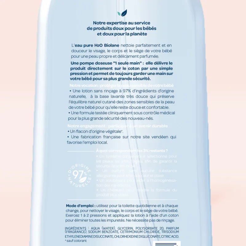 Biolane Eau Pure H2O 750 ml