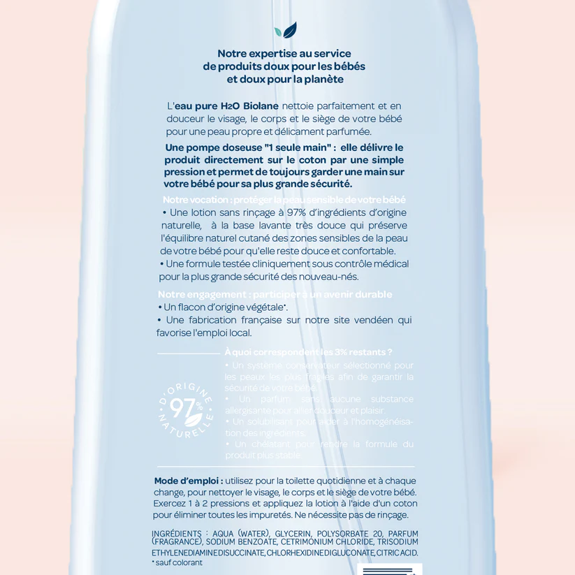 Biolane Eau Pure H2O 750ml - MaPara Tunisie