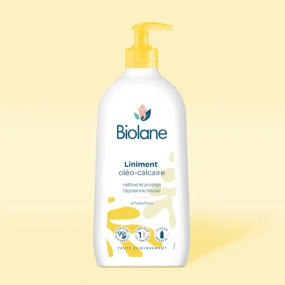 BIOLANE - Kit Bain & toilette - Gel Corps et Cheveux - Crème nourrissante -  Huile d'amande - Soins Bébé - Peaux Sensibles - Ingrèdients Naturels 