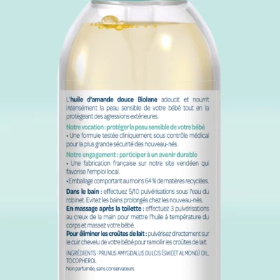 Biolane Spray d'Huile d'Amande Douce