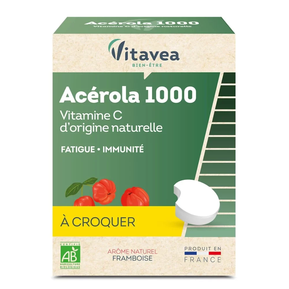 Vitavea acérola 1000 mg – vitamine c 24 comprimés