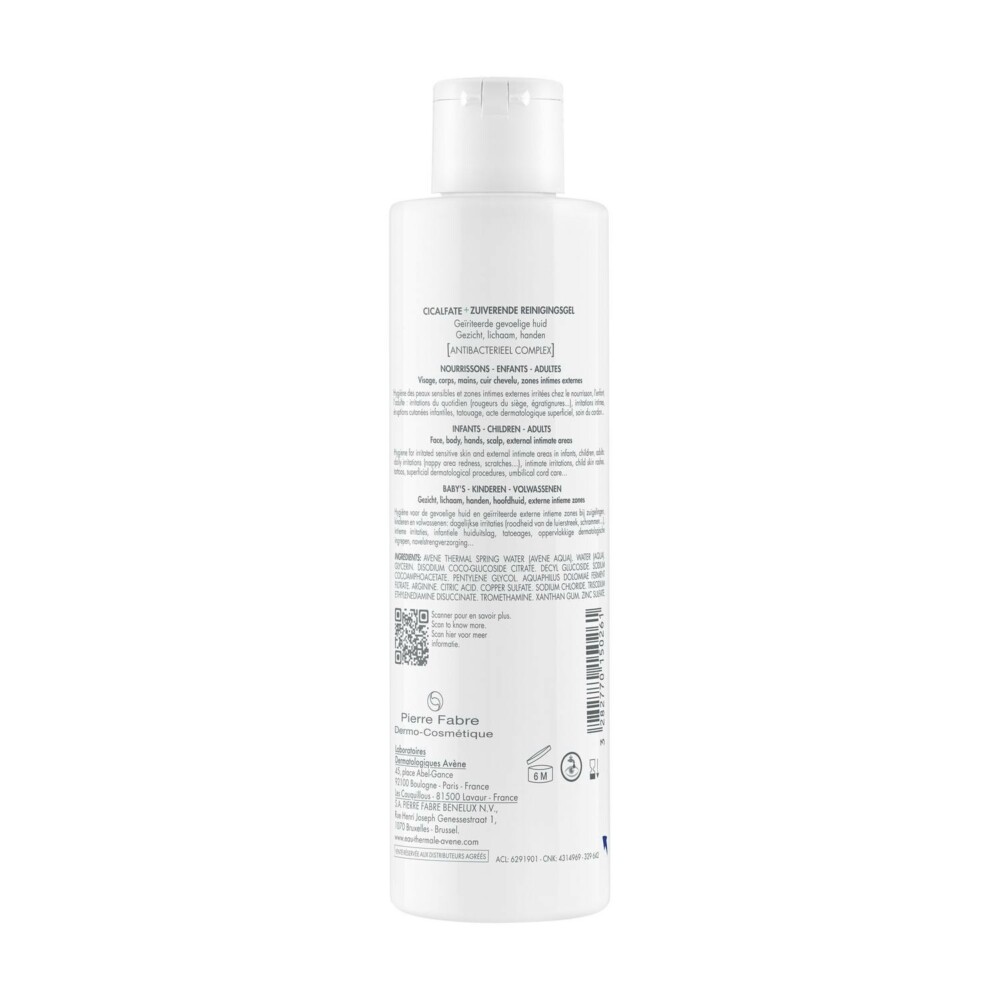 Avène cicalfate+ gel nettoyant assainissant
