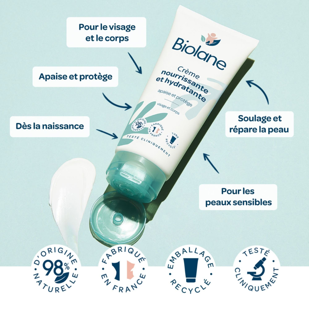 Biolane crème nourrissante et hydratante 100ml