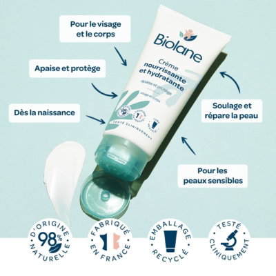Biolane crème nourrissante et hydratante 100ml