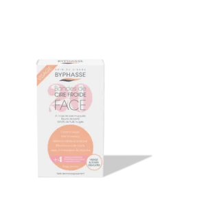 Byphasse bandes de cire froide visage & zones délicates