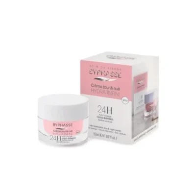 BYPHASSE Crème Hydra Infini 24h Jour et Nuit 60ml
