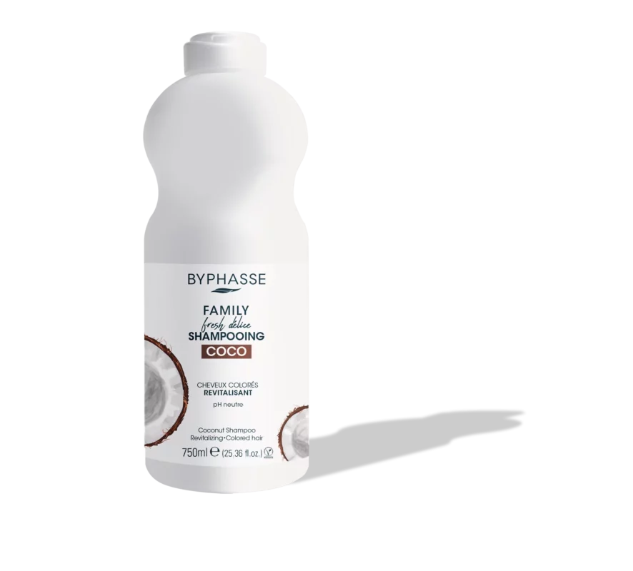 Byphasse Shampooing Coco Cheveux Colorés Family Fresh Délice 750ml