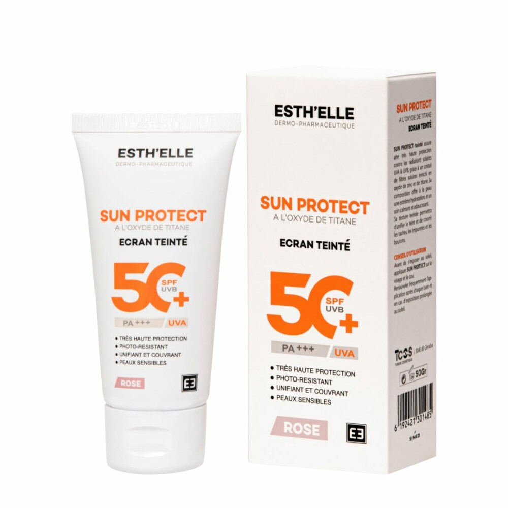 Esthelle sun protect ecran teinté rose