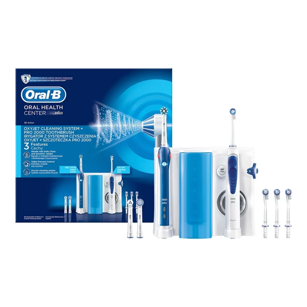 Oral-b oxyjet pro 2000 brosse à dents eectrique + jet dentaire