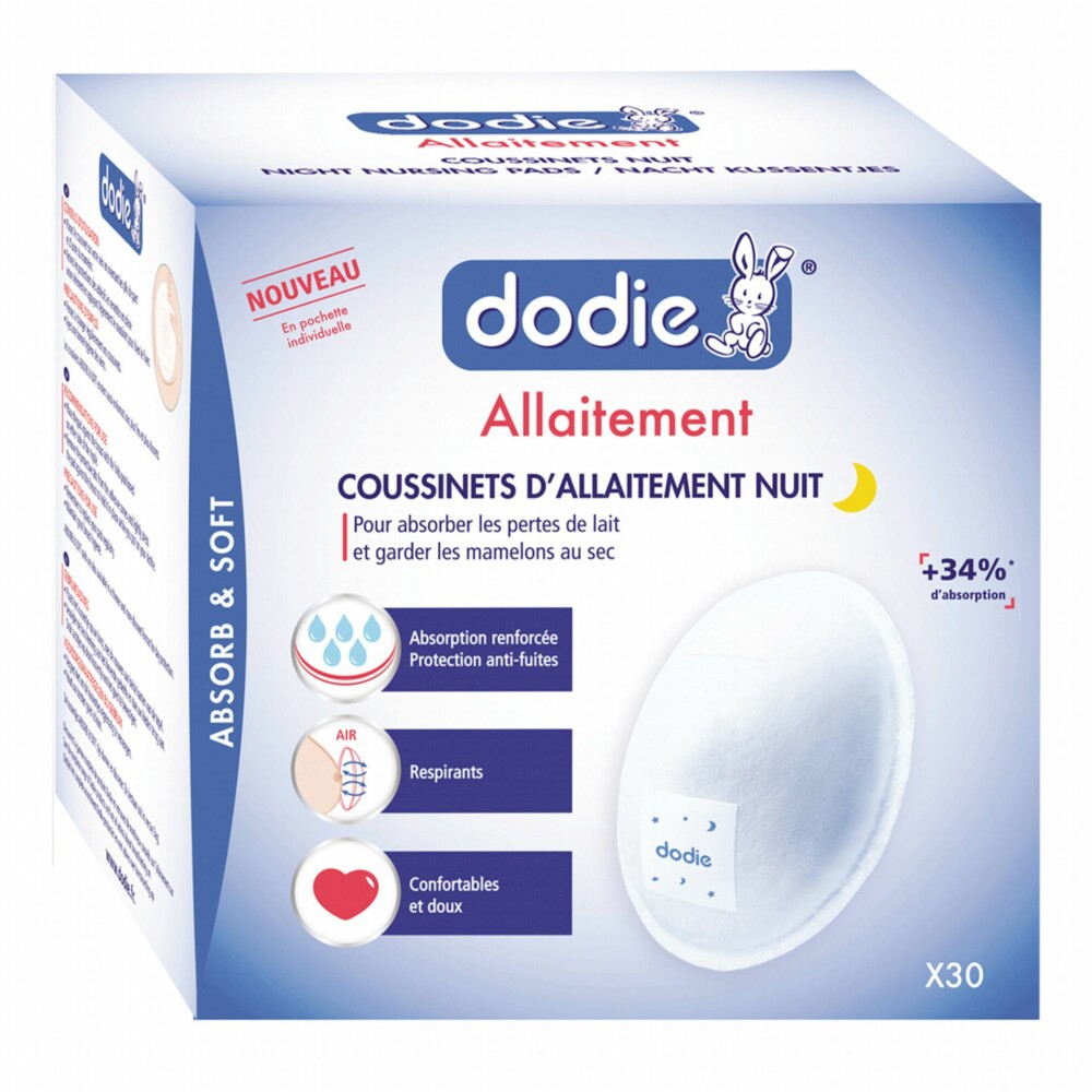 Dodie coussinets d'allaitement nuit x 30