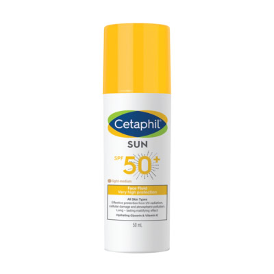Cetaphil Sun Face Fluid Teinte Light Medium SPF50+ 50ml