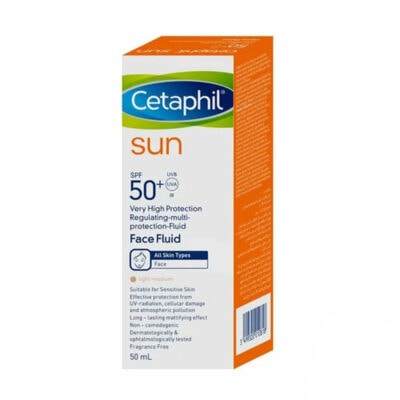 Cetaphil Sun Face Fluid Teinte Light Medium SPF50+ 50ml