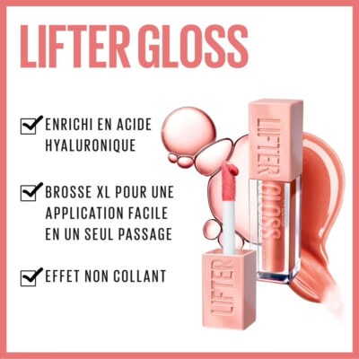 Maybelline gloss à lèvres lifter gloss 02 ice