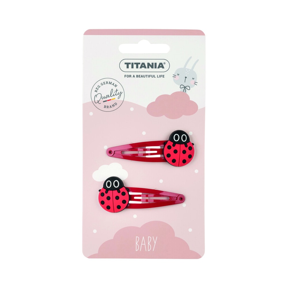 Titania 2 clips a cheveux coccinelle - 8510 kids