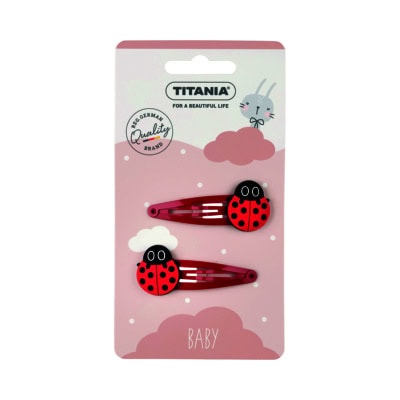 TITANIA 2 Clips a Cheveux Coccinelle - 8510 Kids