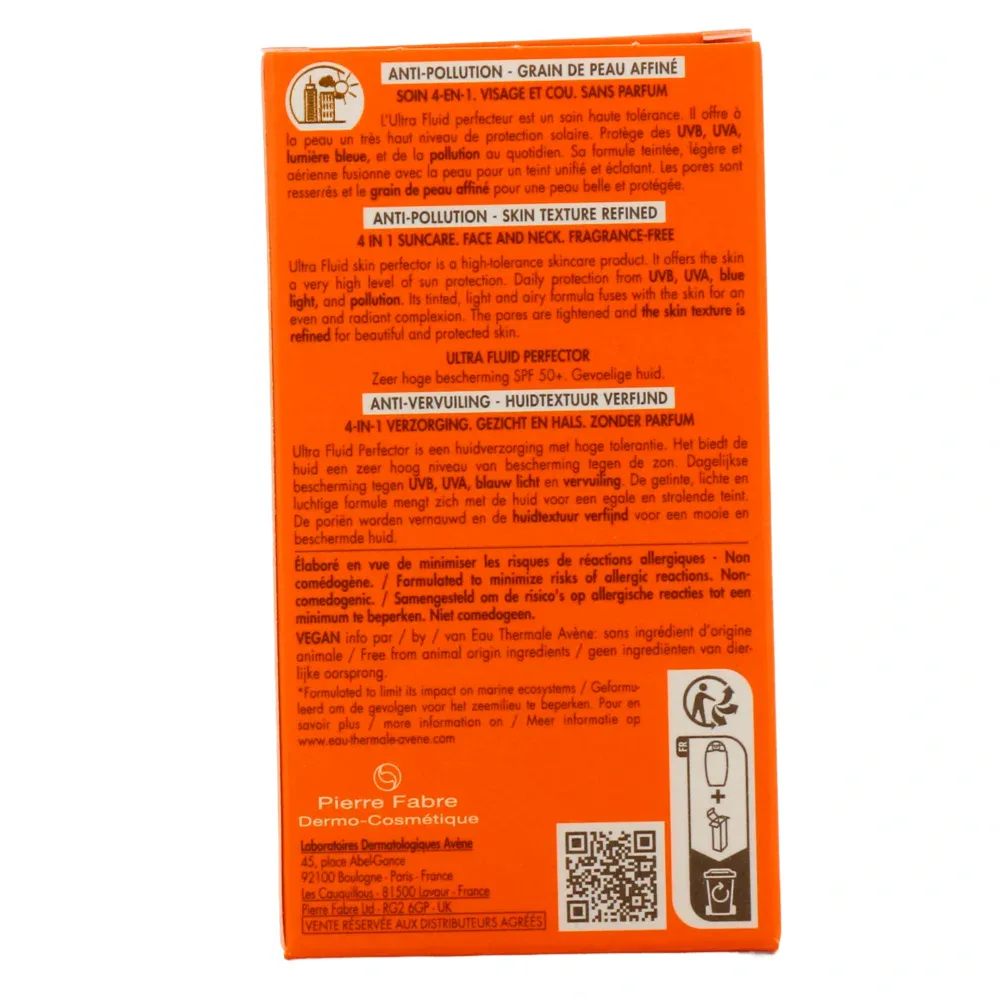 Avene ultra fluid spf50+ peaux sensibles normales à mixtes 50ml