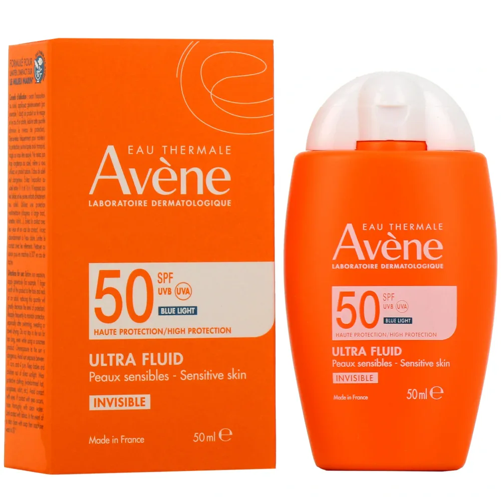 Avene ultra fluid spf50+ peaux sensibles normales à mixtes 50ml