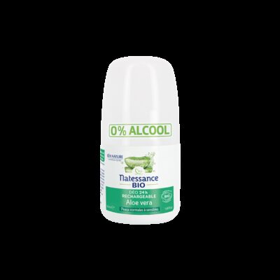 Natessance Déodorant 24h Rechargeable Aloe Vera Bio 50 ml