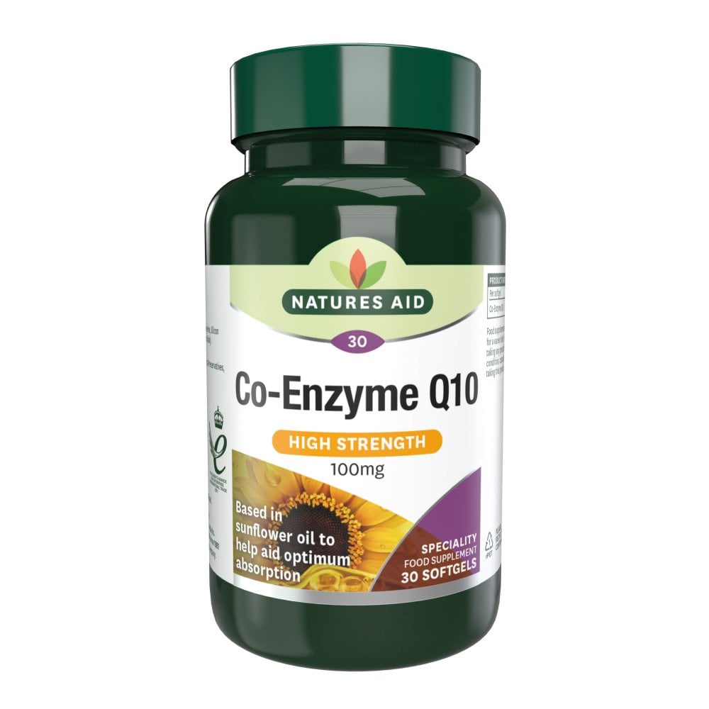 Natures Aid Co-Enzyme Q10 100mg 30 gélule