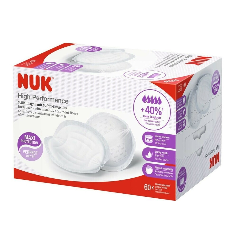 Nuk high performance coussinets d'allaitement 60 pieces